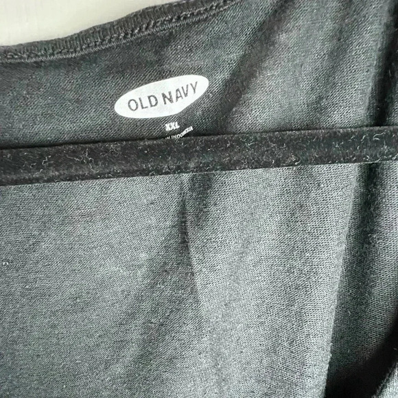 ⭐️ EUC Old Navy Linen-Blend Jersey Knotted-Strap Tank Top, Size XXL (20), Black - Picture 3 of 5